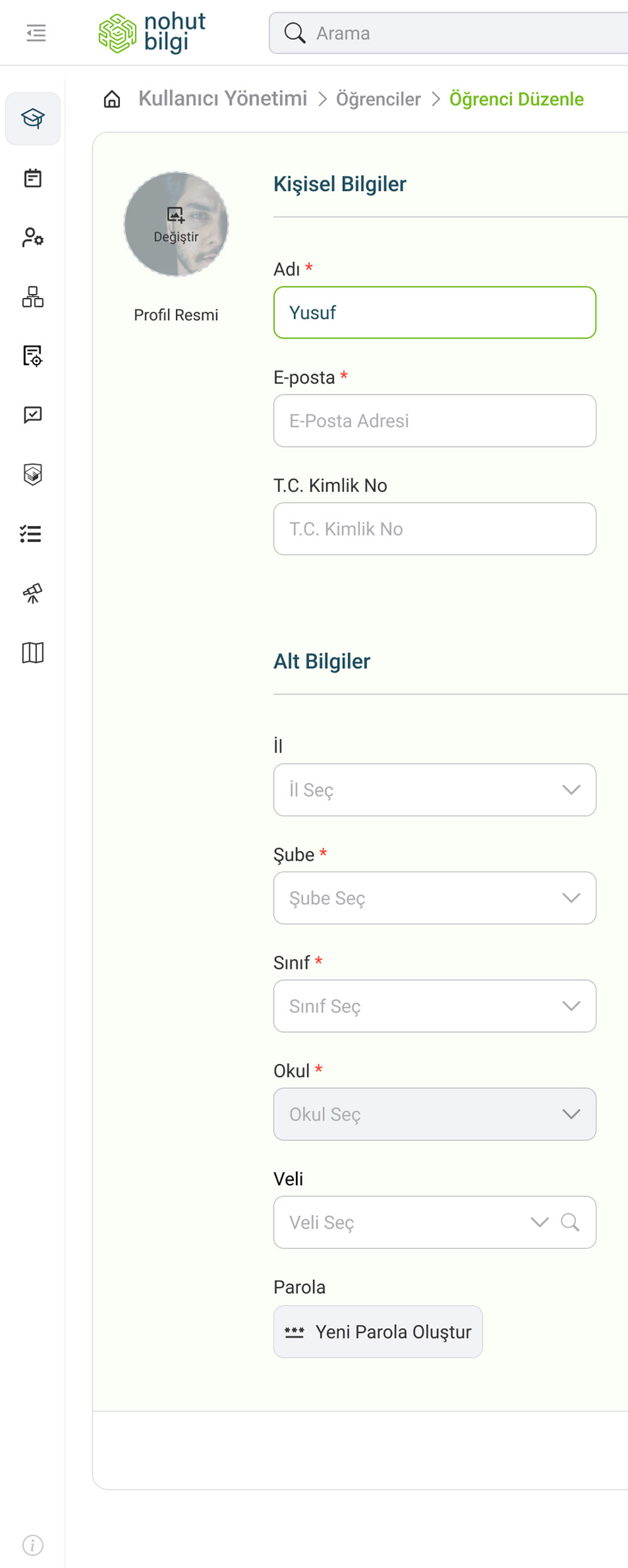 Nohut Bilgi Dijital LMS Kontrol Eğitim Panellelri 
