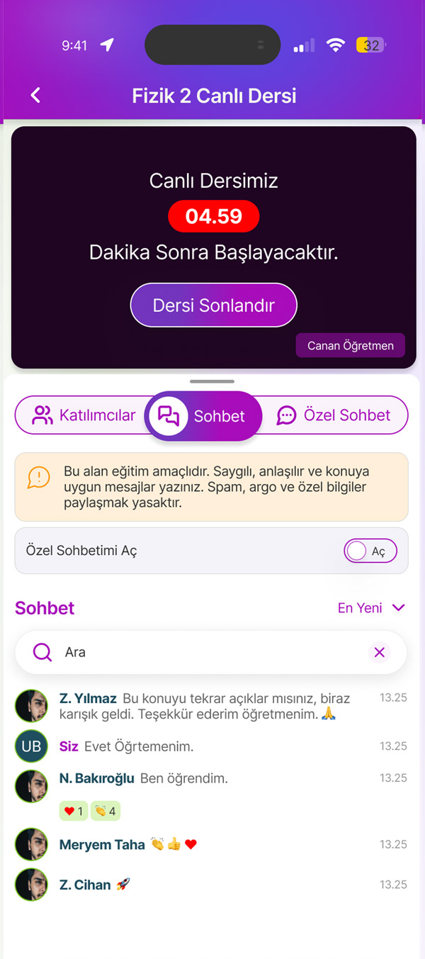 Nohut Bilgi Dijital Eğitim Öğrenci Panellelri